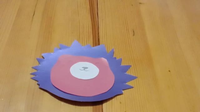 Веселый ежик из цветного картона \ аппликация \ поделки смотреть онлайн