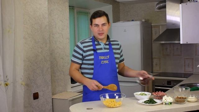 Салат с фасолью и сухариками БЫСТРЫЙ РЕЦЕПТ смотреть онлайн