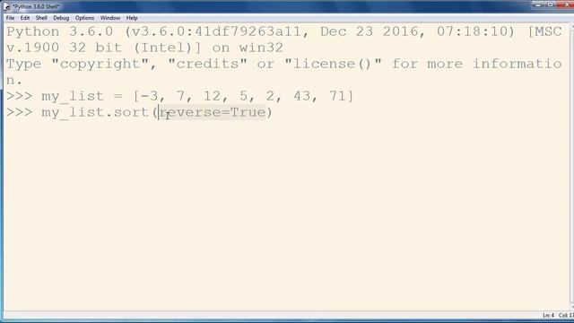 How to Sort a List of Integers in Python programming language (Descending Order) смотреть онлайн