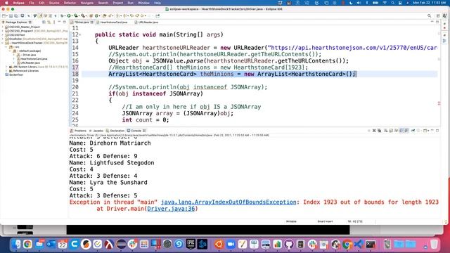 CSC250 2/22/21 - More JSON, ArrayLists, and Object Encapsulation смотреть онлайн