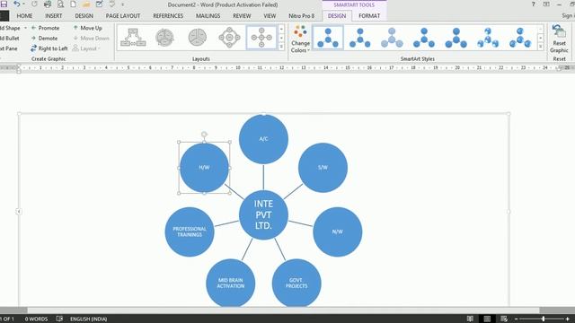 Ms Office 2013 tutorial video in hindi urdu -INSERT SMART ART Lecture 17 смотреть онлайн