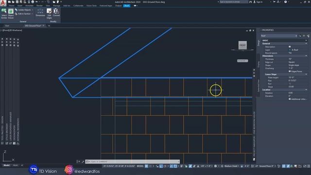 ROOF PLAN in AutoCAD Architecture 2023 смотреть онлайн