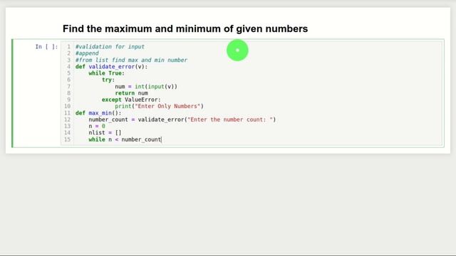 Find the Maximum & Minimum Number in list | Python | Telugu смотреть онлайн