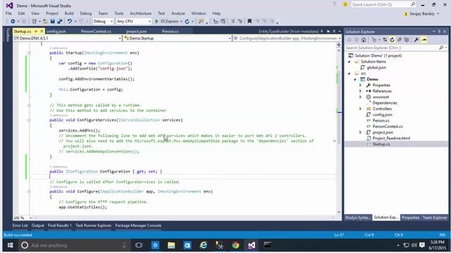 Getting Started with Entity Framework 7 смотреть онлайн