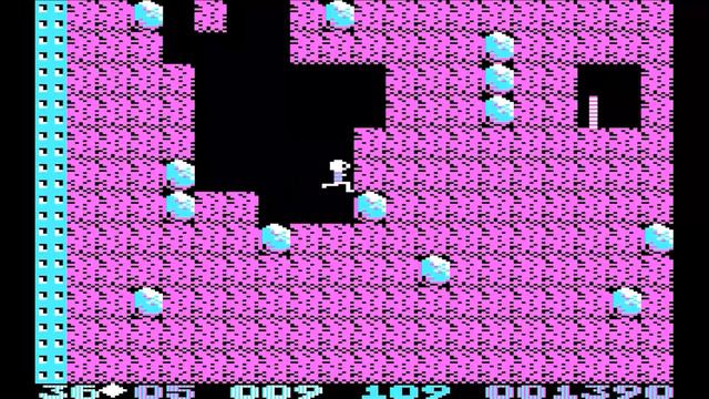 Boulder Dash by Data East / First Star Software, 1984 - PC / DOS / Atari / C64 / Apple - puzzle game смотреть онлайн