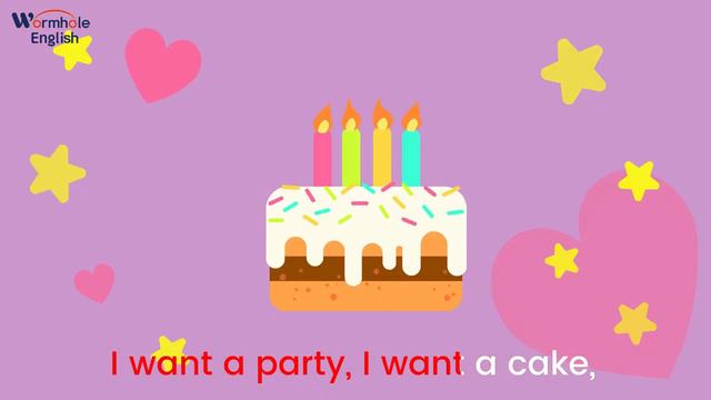 Happy Birthday! _ Birthday Party Song! _ I Want Lots Of Presents _ Wormhole English - Songs For Kids смотреть онлайн