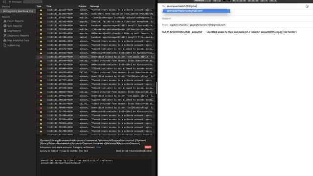 MacBook Pro Console and Activity Monitor usages. смотреть онлайн