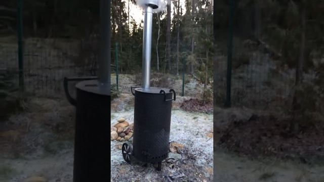 Бочка для сжигания мусора на даче.Усиленная 3мм.Круглая большая смотреть онлайн