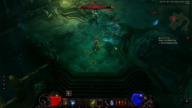 Diablo III beta 15, naked WD(10lvl) slowkill Leoric (Hardcore) смотреть онлайн