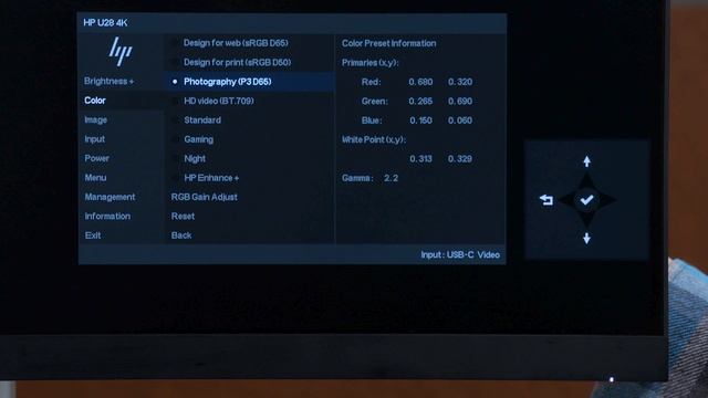 Usando predefinições de cor no monitor HP U28 4K HDR | Computadores HP | HP Support смотреть онлайн
