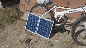 Электровелосипед на солнечных батареях.