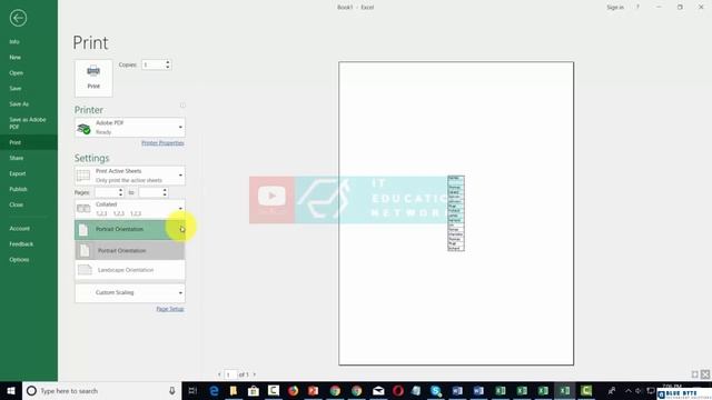 Microsoft Office 365 - 111 - Microsoft Excel - Print Settings смотреть онлайн