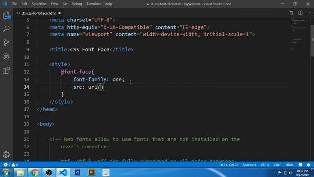 31 Css Font Face Rule in Hindi смотреть онлайн