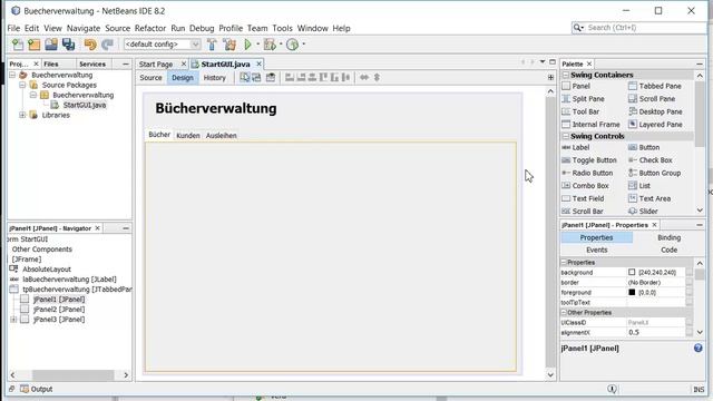 Java Tutorial - Eine graphische Oberfläche (GUI) mit NetBeans Designer erstellen смотреть онлайн