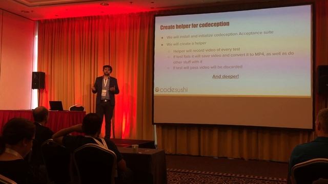 Make your own automated robotic tester using Docker, FFmpeg and codeception смотреть онлайн