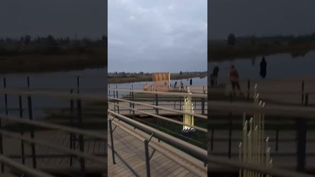 Подсветка на набережной, река Матыра смотреть онлайн