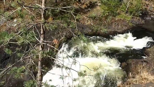 Водопад Кивач в Карелии смотреть онлайн