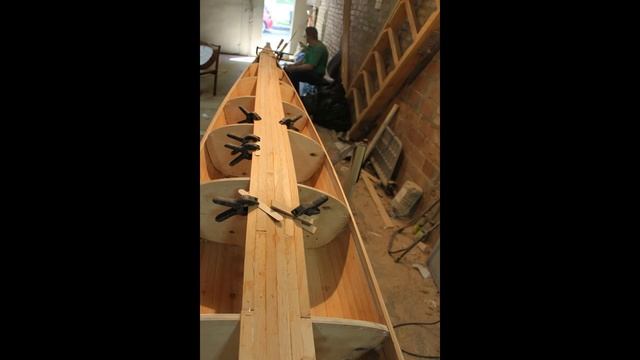 Сборка из реек палубы каяка Фрей смотреть онлайн