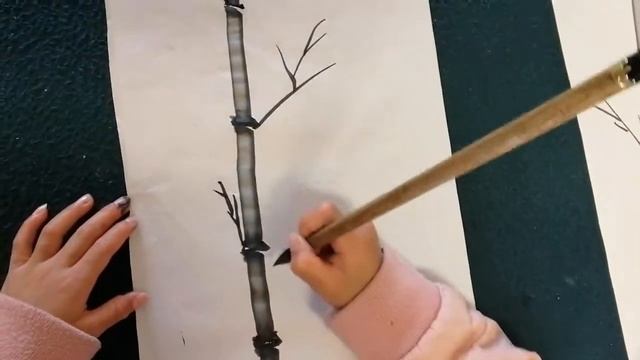 9-9国画竹子教与学合集/How to paint bamboo step by step | Learn Chinese (2020) смотреть онлайн