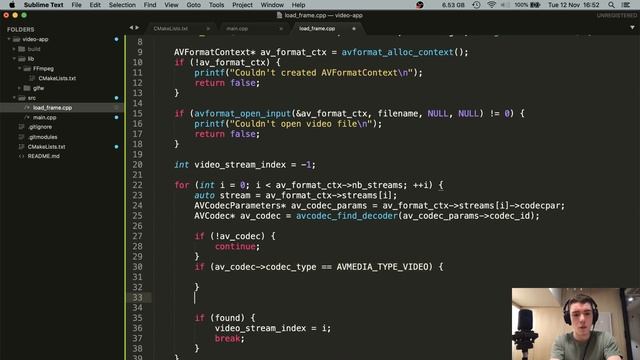 Decoding video pixel data in C++ using FFmpeg (Part 1) смотреть онлайн