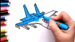 Как нарисовать САМОЛЕТ НА 23 февраля | Рисунок на День Защитника Отечества | рисование для детей