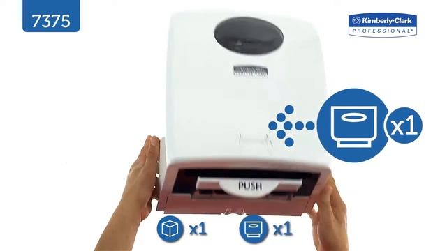 7375 - Диспенсер AQUARIUS* (белый) для рулонны бумажных полотенец смотреть онлайн