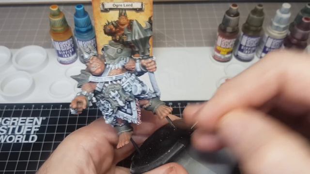 Painting Ogre Lord from HeroQuest with GSW Dipping Inks Slapchop Method
