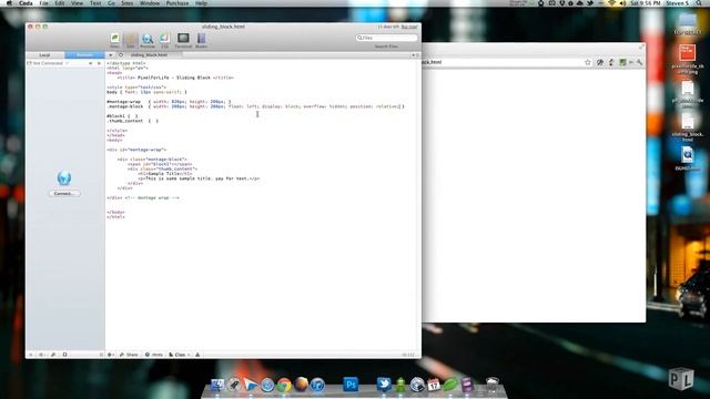 HTML / CSS3 Sliding Image Boxes смотреть онлайн