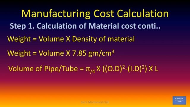 Manufacturing Cost Calculation ( Phase 1 Raw Material Calculation ) Costing sheet उत्पादन खर्च смотреть онлайн