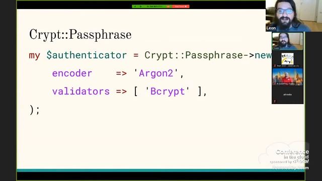 Cryptographically agile password hashing with Crypt::Passphrase - Leon Timmermans (lightning talk) смотреть онлайн