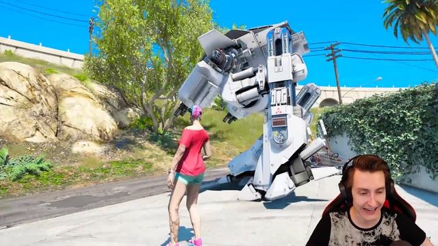 ГТА 5, НО ВСЕ ЧЕГО Я КАСАЮСЬ ТРАНСФОРМИРУЕТСЯ! 24 ЧАСА в ГТА 5 ОНЛАЙН (GTA 5 ONLINE) смотреть онлайн