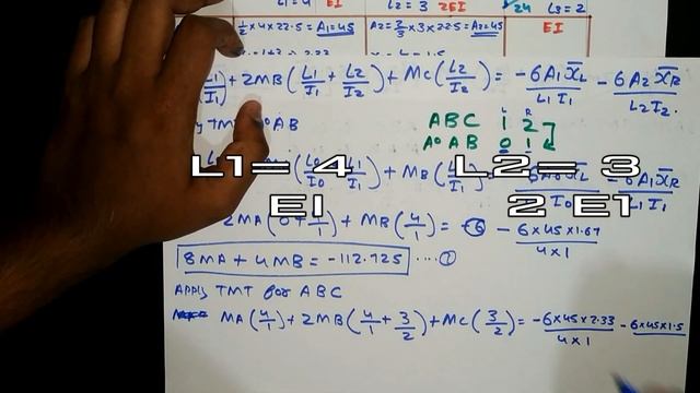 Problem 2 On Fixed End Three Moment Theorem | Clapeyrons Theorem Of Three Moments