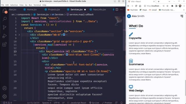React responsive portfolio website using react hooks tailwind css and Framer Motion смотреть онлайн