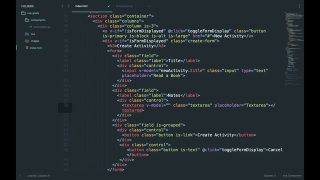 Vue JS 2 Course - Part 10 (Add textarea) смотреть онлайн