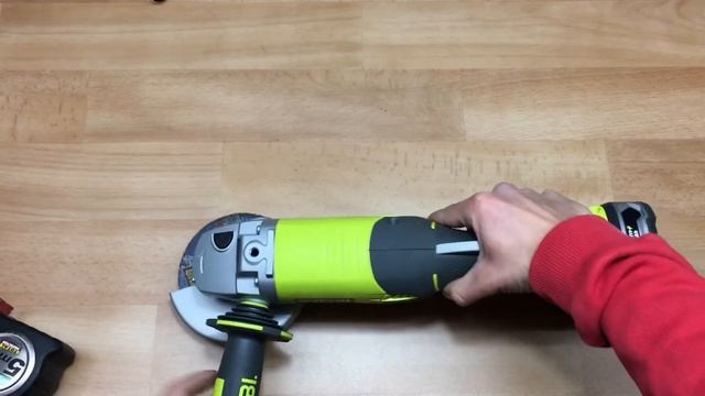 Ryobi smerigliatrice angolare batteria 18volt one plus one+ recensione review R18AG-0 18V смотреть онлайн