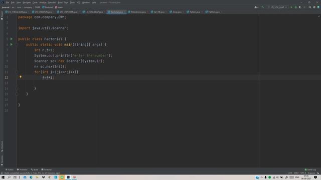 factorial of number java смотреть онлайн