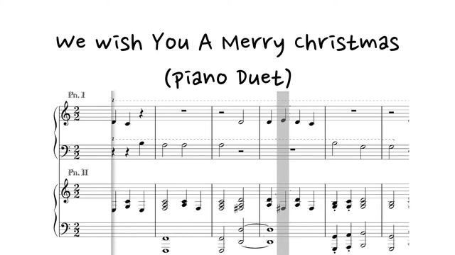 We Wish You A Merry Christmas (Piano Duet) смотреть онлайн