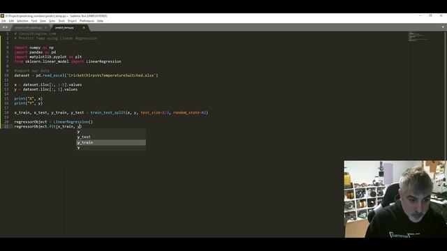 Predicting Numbers with Linear Regression using Python & Sklearn - Tutorial смотреть онлайн