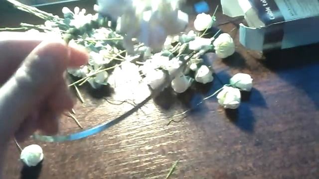 # Весенний DIY#Веночек из исскуственных цветов))) смотреть онлайн