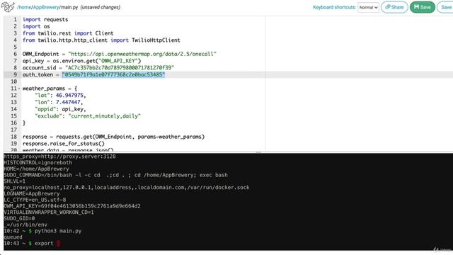 Day 35 - Intermediate+ Keys, Authentication7 Understanding Environment Variables and Hiding API Keys смотреть онлайн