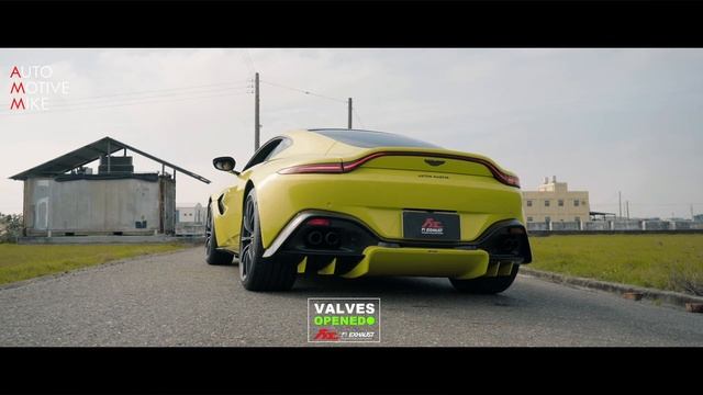 Aston Martin Vantage V8 with valvetronic Fi Exhaust! смотреть онлайн
