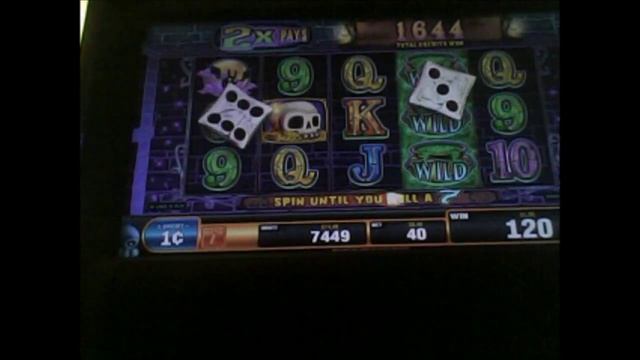 Roll The Bones by Bally Slot Machine 130X Bonus Game Win смотреть онлайн