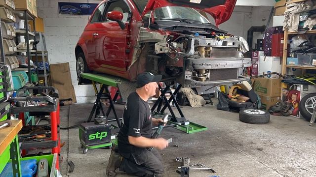 Fiat 500 Lounge 2014 Cat N Salvage Rebuild Part 1 Damage Assessment смотреть онлайн