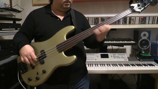 Bass Cover - Simple Minds - Sweat In Bullet - with Fender Jazz Special fretless bass смотреть онлайн