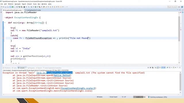 Scala Tutorials - Day 28 | Exception Handling in Scala смотреть онлайн
