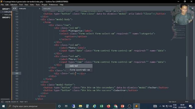 Gerenciador de tarefas com Bootstrap v5, PHP e Mysql/MariaDb (Parte 5) смотреть онлайн