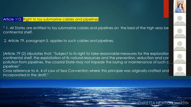 Law of the Sea-Accord Lecture 4- part 2- High Seas & UNCLOS- Henrietta Newton Martin смотреть онлайн