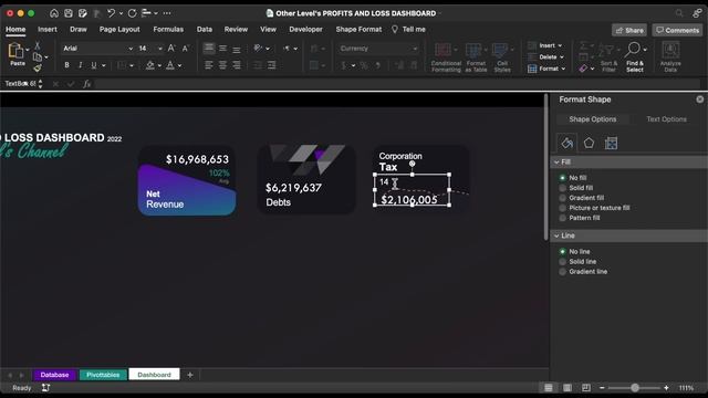 Excel Profits & Loss Dashboard with creative slicer and dynamic indicator | Video Tutorial #1 смотреть онлайн