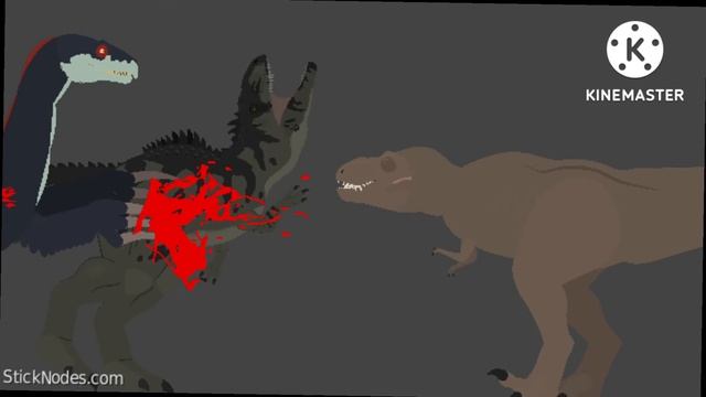 Rexy & Therizinosaurus VS Giganotosaurus Animation