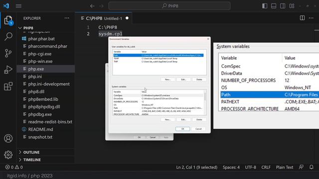 Установка PHP 8.x на Windows | Настройка php.ini и первый запуск! смотреть онлайн